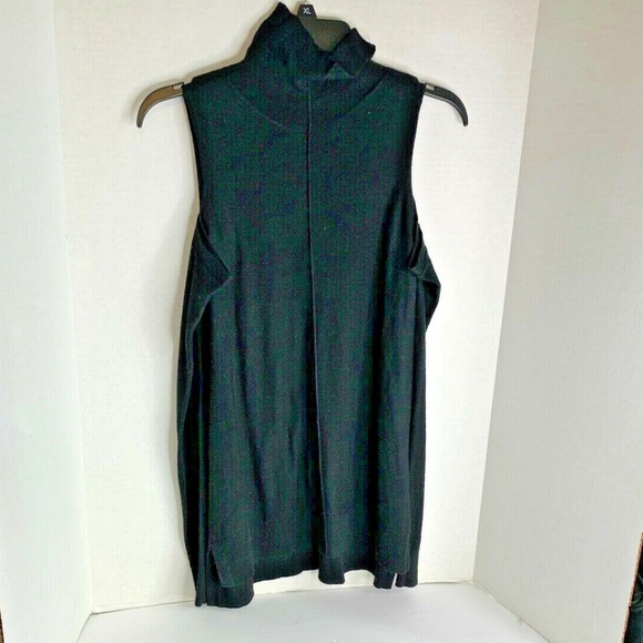 trouve Sweaters - Trouve Womens Sz M Long Sleeve Black Sweater Cashmere Blend Turtleneck 18 in Che